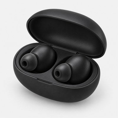 Carry case with earplugs inside