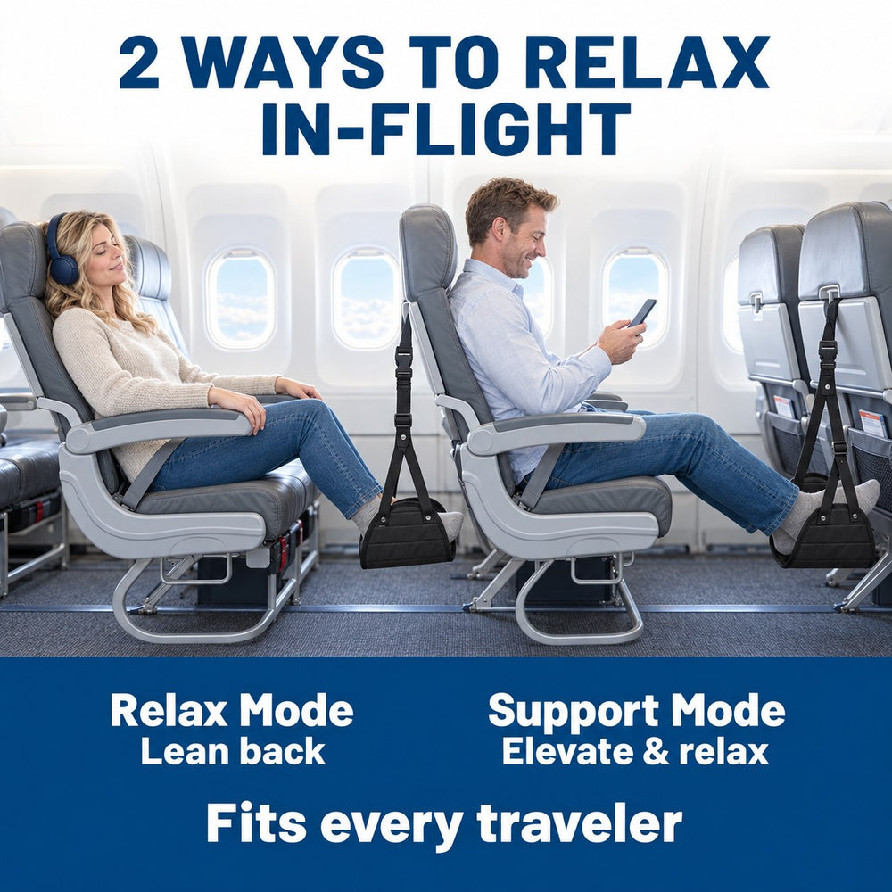 Relax mode and support mode on an airplane