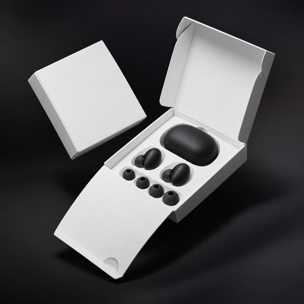 JetNod Quiet box with earplugs and spare tips