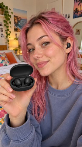 Customer wearing JetNod Quiet earplugs
