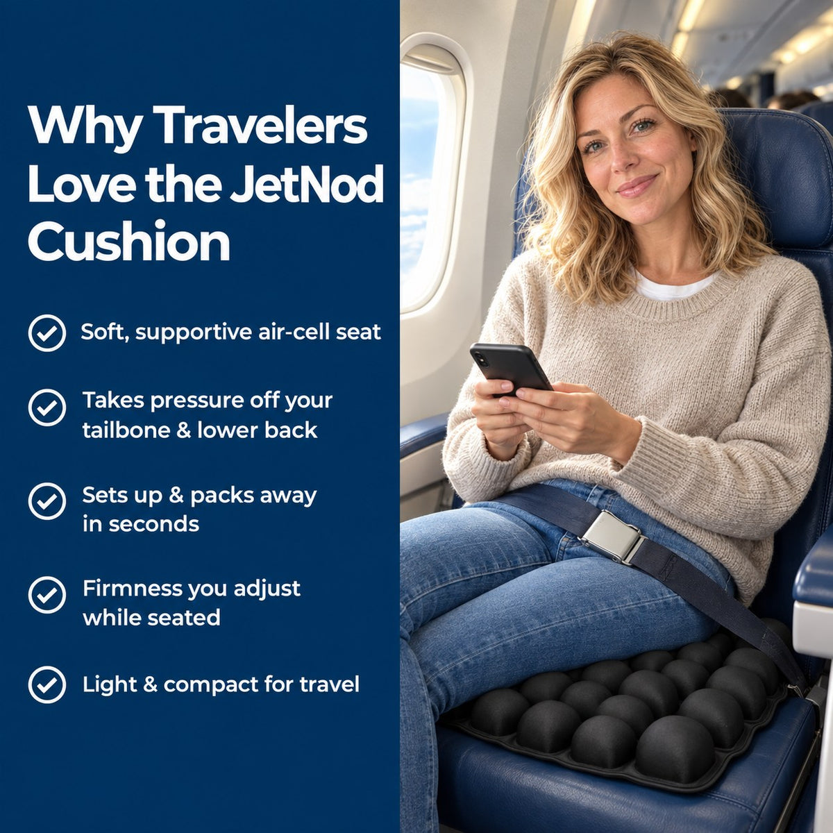 Why travelers love the JetNod cushion