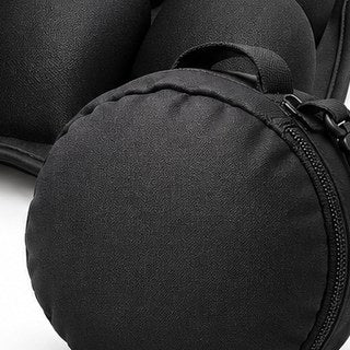 Round black carry pouch