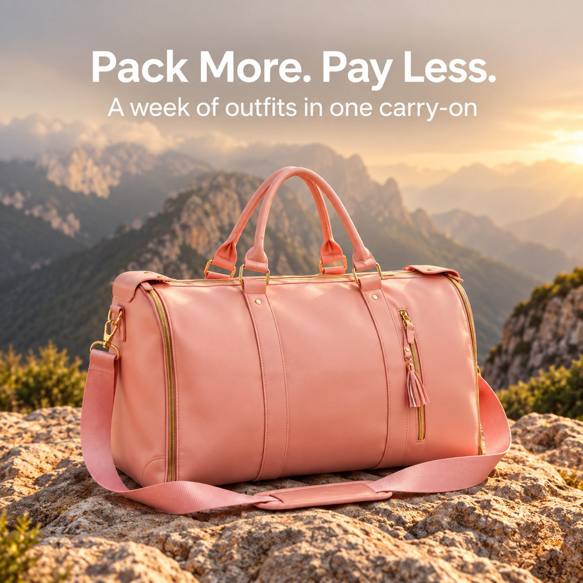 Pack more, pay less: a week of outfits in one carry-on